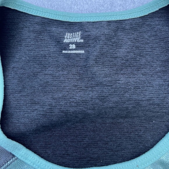 Justice Active Girls Training Sports Bras Set Of 2 Size 28 Mint Green & Purple - Picture 5 of 7